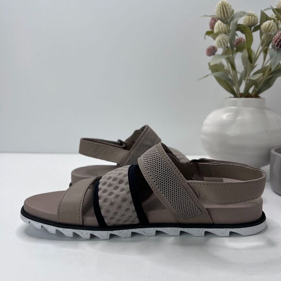 Sorel Roaming Decon Leather Slingback Sandals Tan NL4706-264 Women 7.5 Tried On - Picture 6 of 9